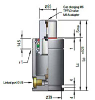 Ready PE-750 Series Performance Line Gas Spring - 2