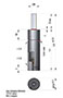Ready M-90 Series Semi-Compact Line Gas Spring - 2